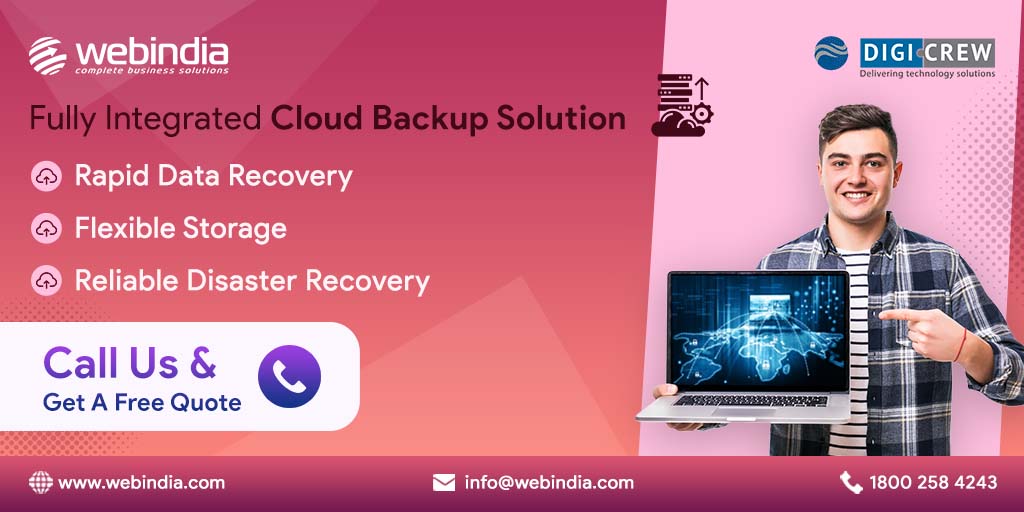 We protect your business data securely and affordably with our backup experts.
#Backups  #cloudbackup  #cloudbackupservices #businessdata #backupexperts #databackup #cloudbackupsolutions #dataprotection #webindia #digicrew