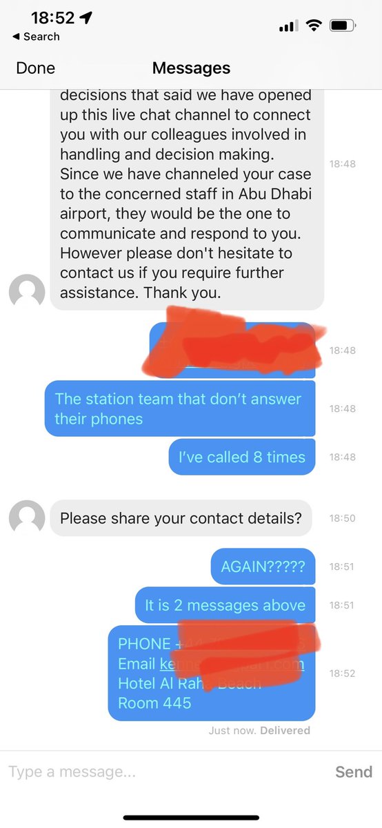 kennethmcleod's tweet photo. For all the wonderful hard product and on-board comfort, is a pity @qatarairways don’t invest in customer service. Bags been missing 18 hours, spent all day today being bounced all over the place in their black-hole customer care. Last time on their airline. https://t.co/F6cI8O4GcI