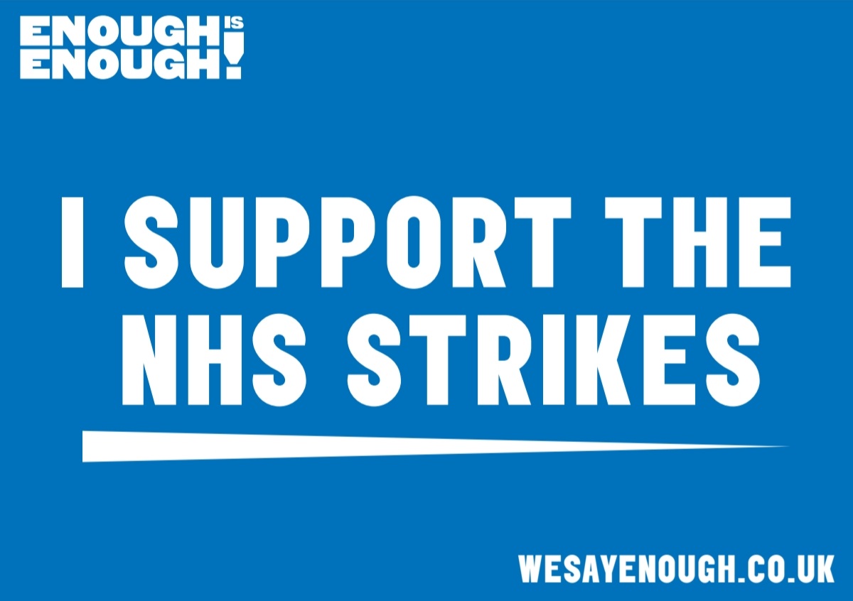 #ISupportTheNHSStrikes  #EnoughIsEnough #WeSayEnough #Nurses #NHS 

@eiecampaign