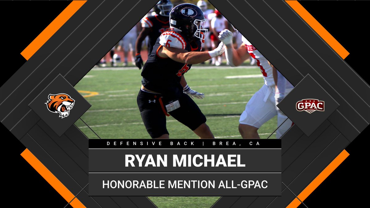DoaneAthletics's tweet photo. Congrats to #DoaneFB defensive back Ryan Michael, defensive back/punt returner Cade Wiseman, and offensive lineman Kaleb Anderson on being named Honorable Mention All-GPAC https://t.co/uSdinXJuYa