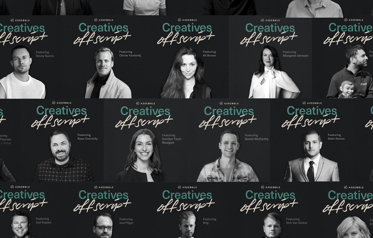 assembletv's tweet image. We've scoured through the Creatives Offscript podcast to bring you the top ten tips to becoming successful from:

@ryan_connolly 
@MattAlonzo 
@PRETTYBIRDPIC 
@themusicbed 
@Upwork 
@CarolynTB111 
@DaveySpens 
@OlivierKoelemij 
@maggiejca 
@IanPonsJewell 

blog.assemble.tv/10-tips-from-c…