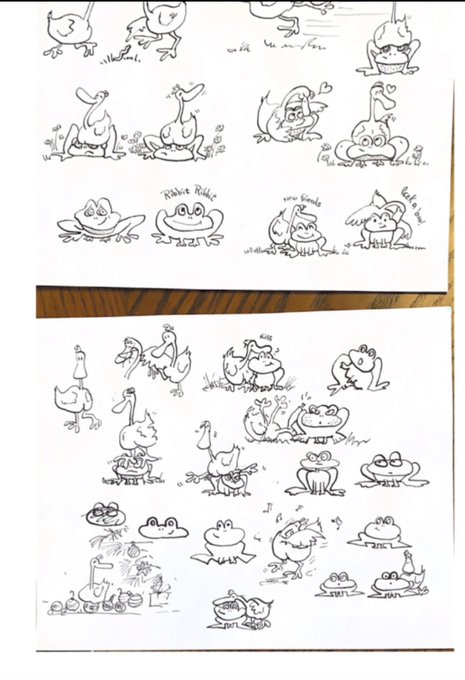 nana sent me pages and pages of doodles that i still gotta clean up and put together! i definitely feel like we need sticker sheets, or maybe to print all of them on a tote bag or something and just cover it in doodles because her sketches are just so lively!! 
