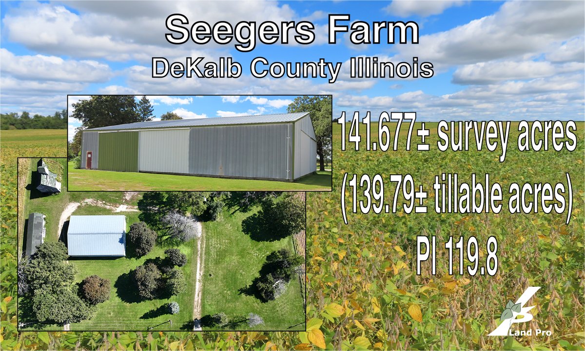landprollcus's tweet photo. AUCTION TODAY!
IN-PERSON &amp; LIVE ONLINE
Seegers Farm
141.677± survey acres
Genoa Township | DeKalb County IL
November 15, 2022 | 2:00 pm
Genoa Veterans Home
https://t.co/OjbCXrsdbW https://t.co/C0FZ1p0ws3