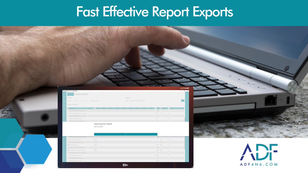adfsolutions's tweet image. Create effective reports fast within our forensics tool.

Try it out for yourself today at hubs.ly/Q01qnQ6t0

#digitalforensics #forensicreports #labforensics #fieldforensics