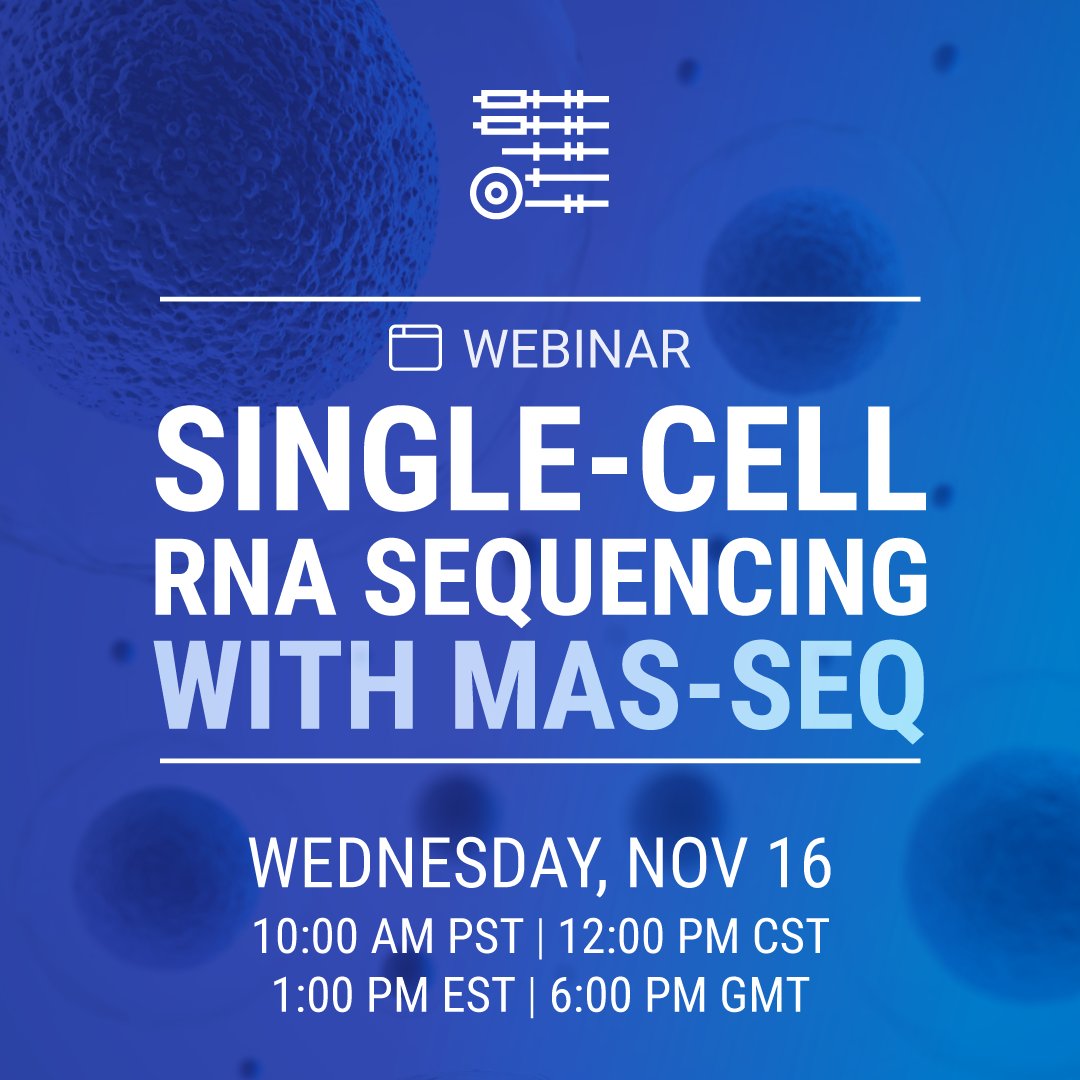 PacBio's tweet image. Join us tomorrow (Wed 11/16) to learn how highly accurate, full-length #isoform information at the #singlecell level using the MAS-Seq method can deliver groundbreaking insights into disease biology. Register now: bit.ly/3NStpcT