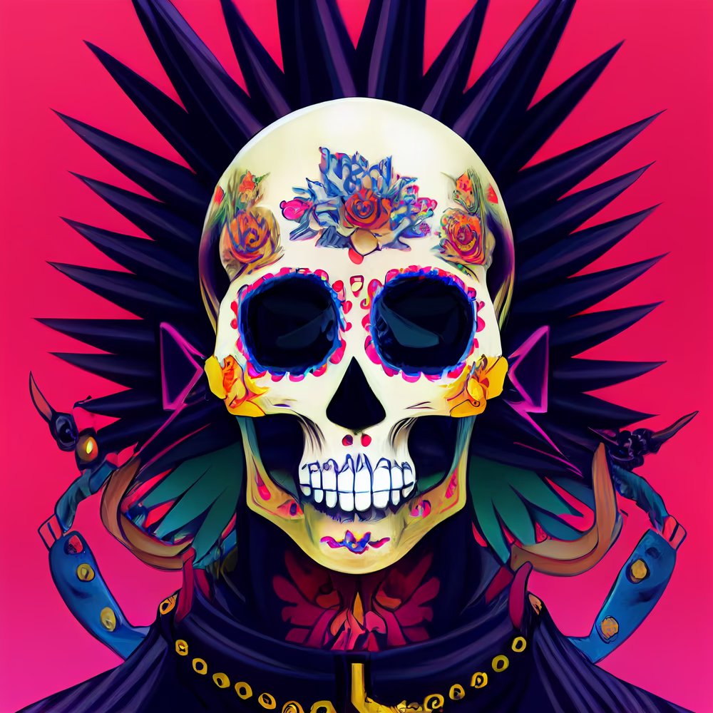 Secrets revealed soon. Before The War of Eternal Death, Calavera Society members must come together.

Strength in numbers. 

#nft #nftart #calaverasociety