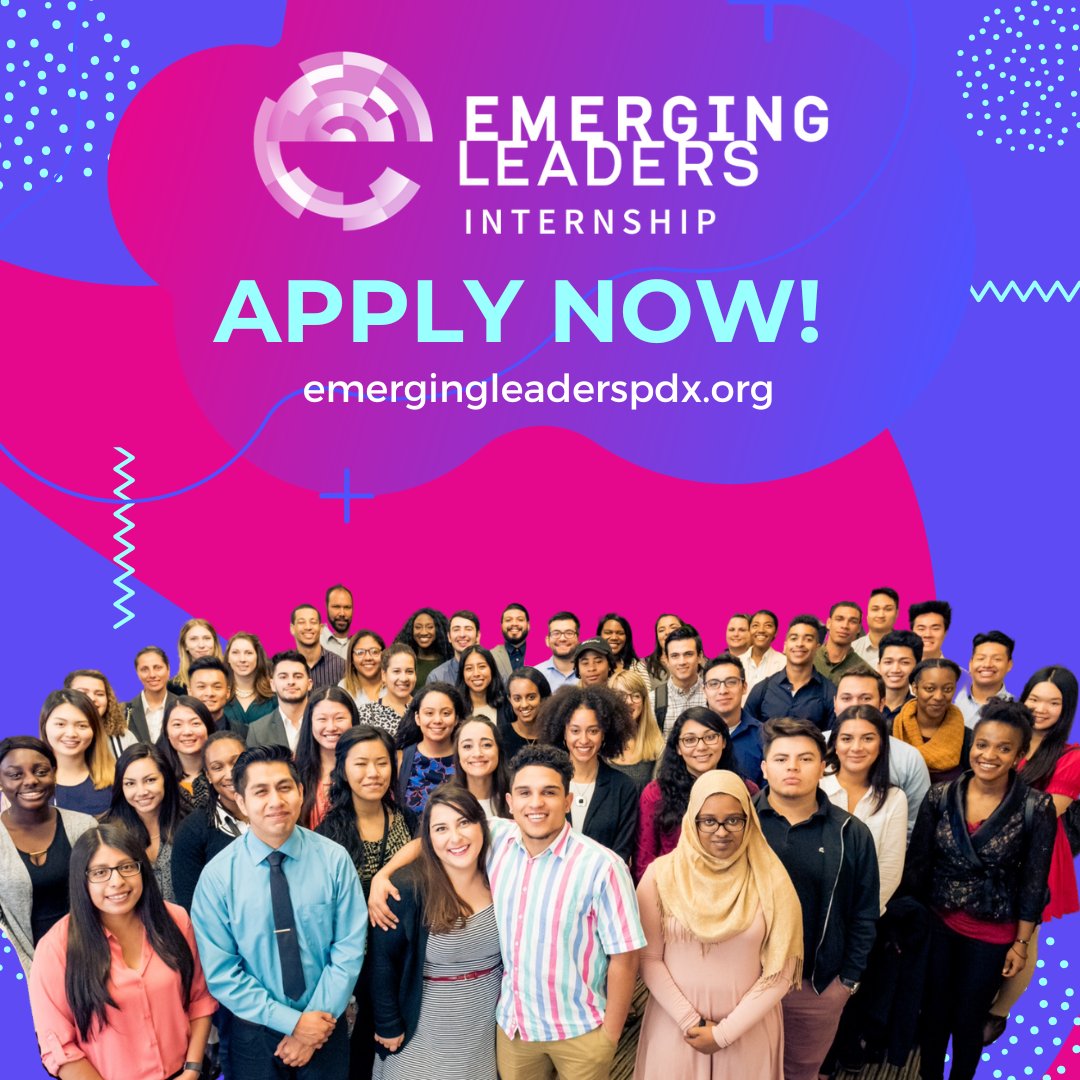 The application for ELI 2023 is NOW OPEN via
emergingleaderspdx.org

📢 Attn college talent of color: apply by 1/16 for your chance at a paid summer internship at a top Portland-area company!
