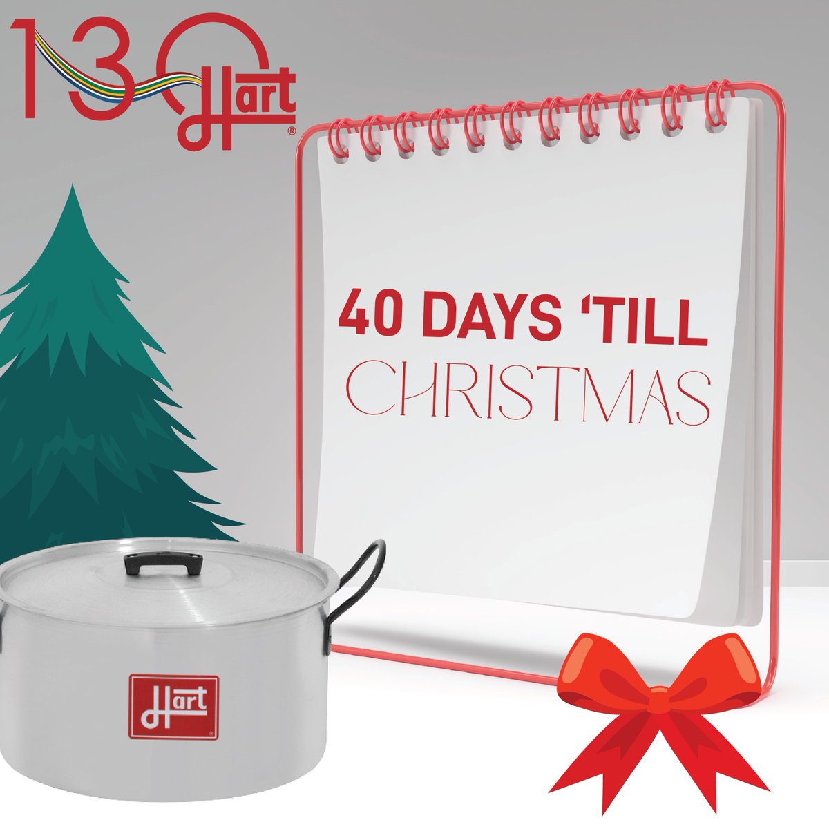 HartHomeware's tweet photo. 40 DAYS..
until Christmas! Get your tree out of storage and get ready for the most wonderful time of the year!🎄

#Hart #HartHomeware #HaveFunCooking https://t.co/vS8pjDZoVk