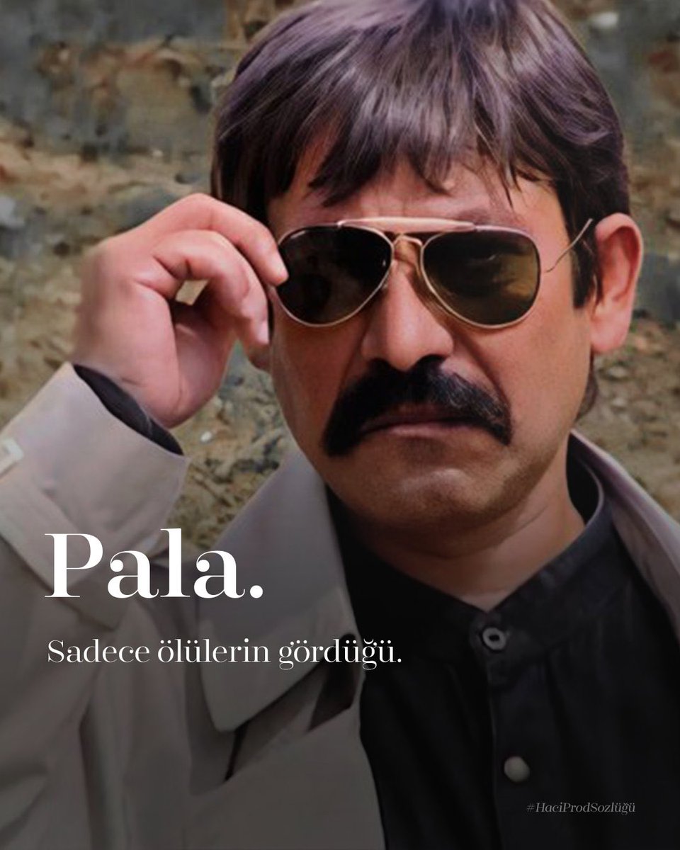 Haci Productions (@haciproductions) on Twitter photo #HaciProdSozlüğü - 18
Pala.
Sadece ölülerin gördüğü. #HaciProdSozlüğü - 18
Pala.
Sadece ölülerin gördüğü.