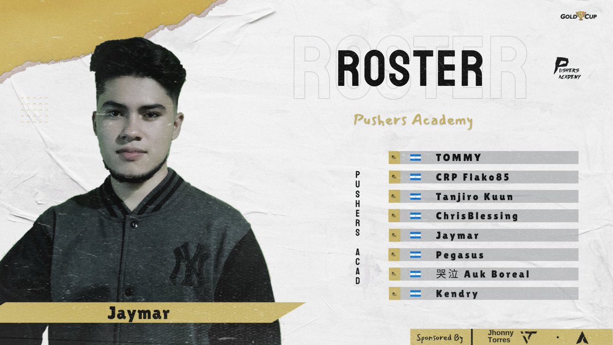 #CR | Roster 

#GoldCupEN Presents the official lineup 

🇳🇮 | <a href="/Pushers_Academy/">Pushers Academy</a>
🌎 | West