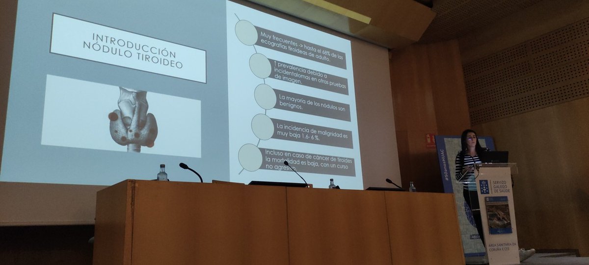 EndocrinoCHUAC's tweet image. La Dra. Raquel Eiras nos presenta el manejo de lo nódulo tiroideo #Integrados @SanidadeACoruna @SoGENM