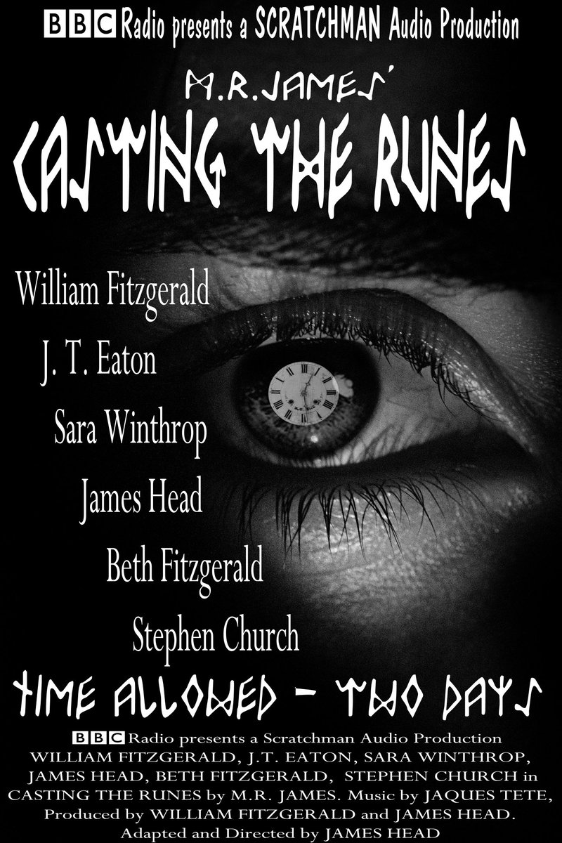 JamesHeadActor's tweet image. Just completed our new audio production, M.R. James' CASTING THE RUNES, which, along with its predecessor, Charles Dickens' THE SIGNALMAN, will be broadcast by BBC Radio Sheffield this Christmas. They will both be released next year for everyone to hear.