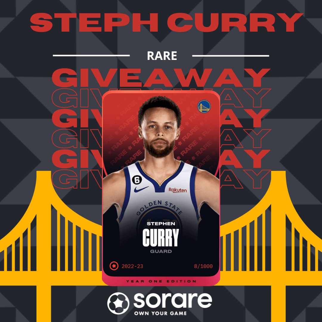 yakoNFT's tweet image. 🎁 Steph Curry Giveaway  #NBA 🎁

FREE RARE CARD #Sorare 

Stephen Curry 🔴#NBA
 
Rules:
1️⃣ Follow @yakoNFT
2️⃣ RT 🔄
3️⃣ Tag 3 Friends

#SorareNBA #NFT #Giveaway #ETH #SorareGiveaway #Wassiors #GSW #Curry
