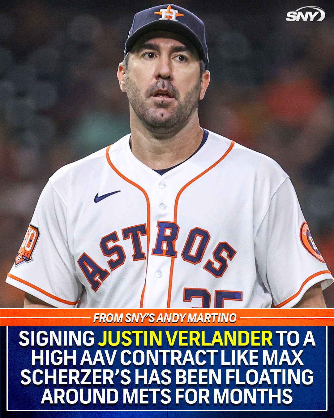 SNY Mets on X: Pursuing Justin Verlander at a contract similar to Max  Scherzer's has been a discussion point within the Mets for a while now, and  remains an active part of