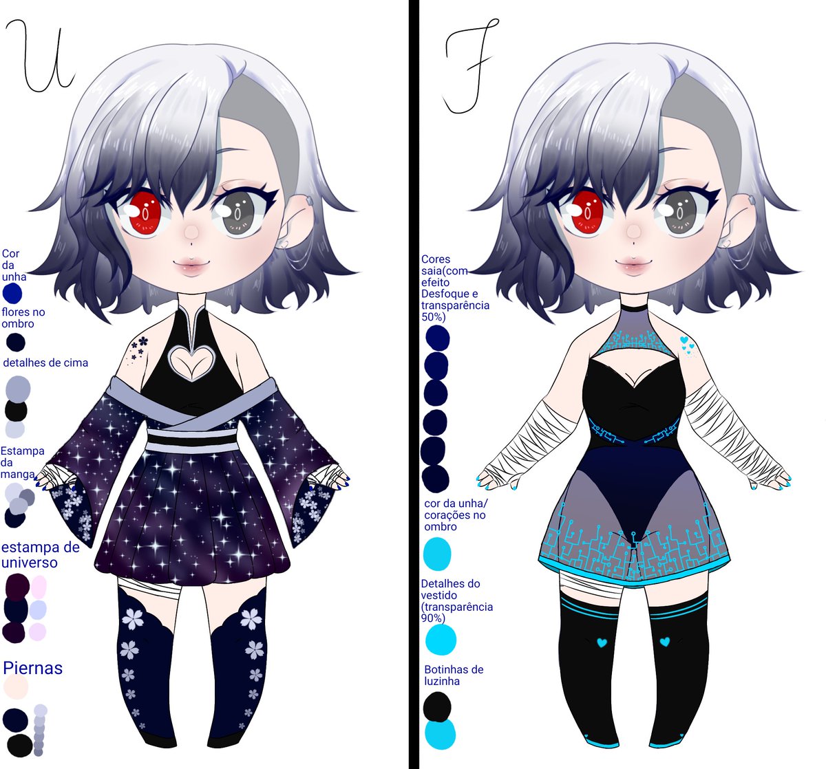 Gacha Club Oc  Desenhando roupas de anime, Gatinho desenho, Personagens  chibi