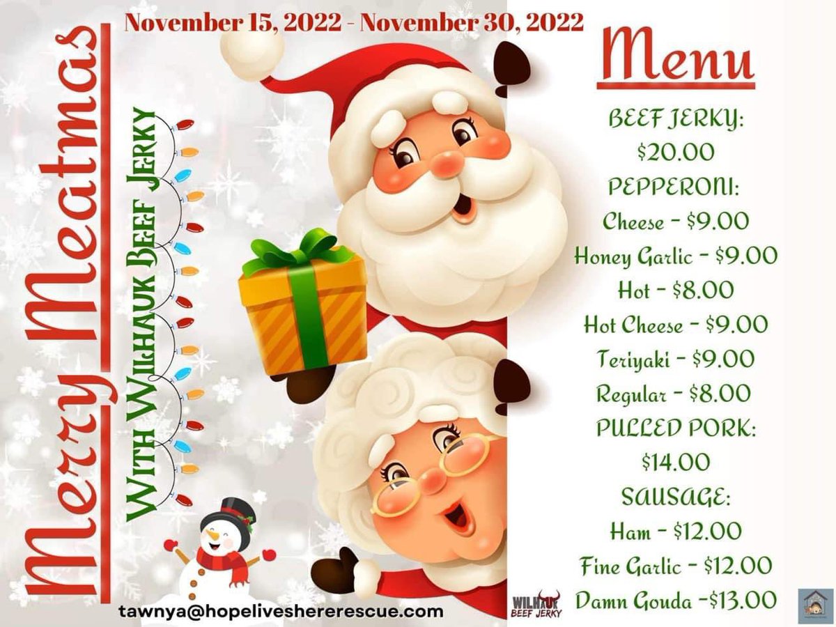 Our best selling fundraiser!! Get your meat while you can!!