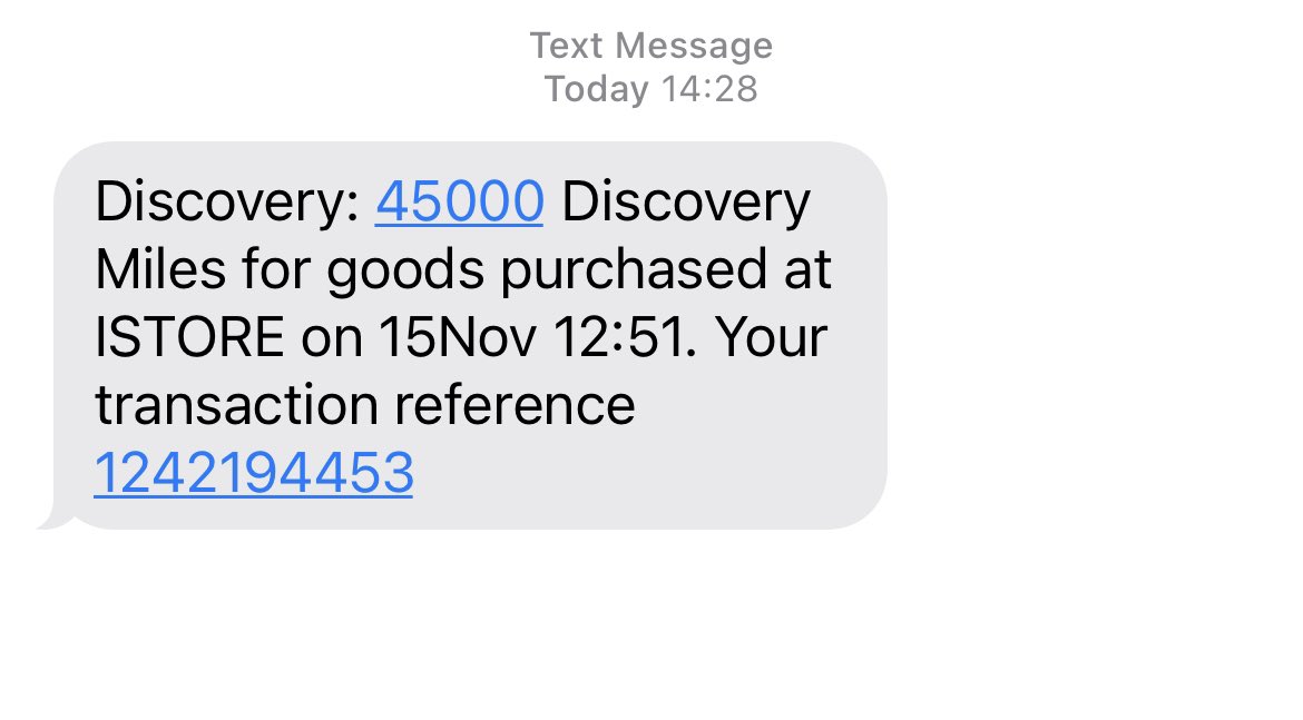 Thank you @Discovery_SA, @Vitality_SA and @MyiStoreSA for making a gift wish come true on #milesdday! Through #discoverybank I enjoyed a great discount when I paid with my miles 😊