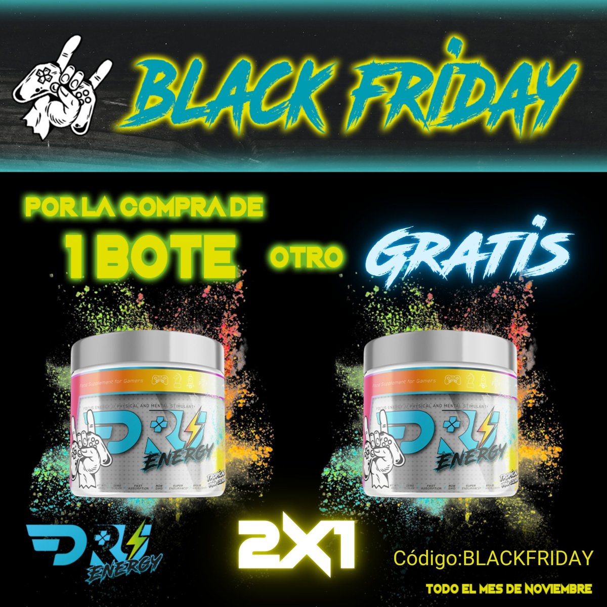 ⚡ Aprovecha los últimos días de nuestra promoción para llevarte un bote DRU Energy GRATIS.⚡ Utiliza el código BLACKFRIDAY para conseguir tu 2x1

No lo dejes escapar: druenergy.com  

#gaming #gamer #videojuegos #energydrink