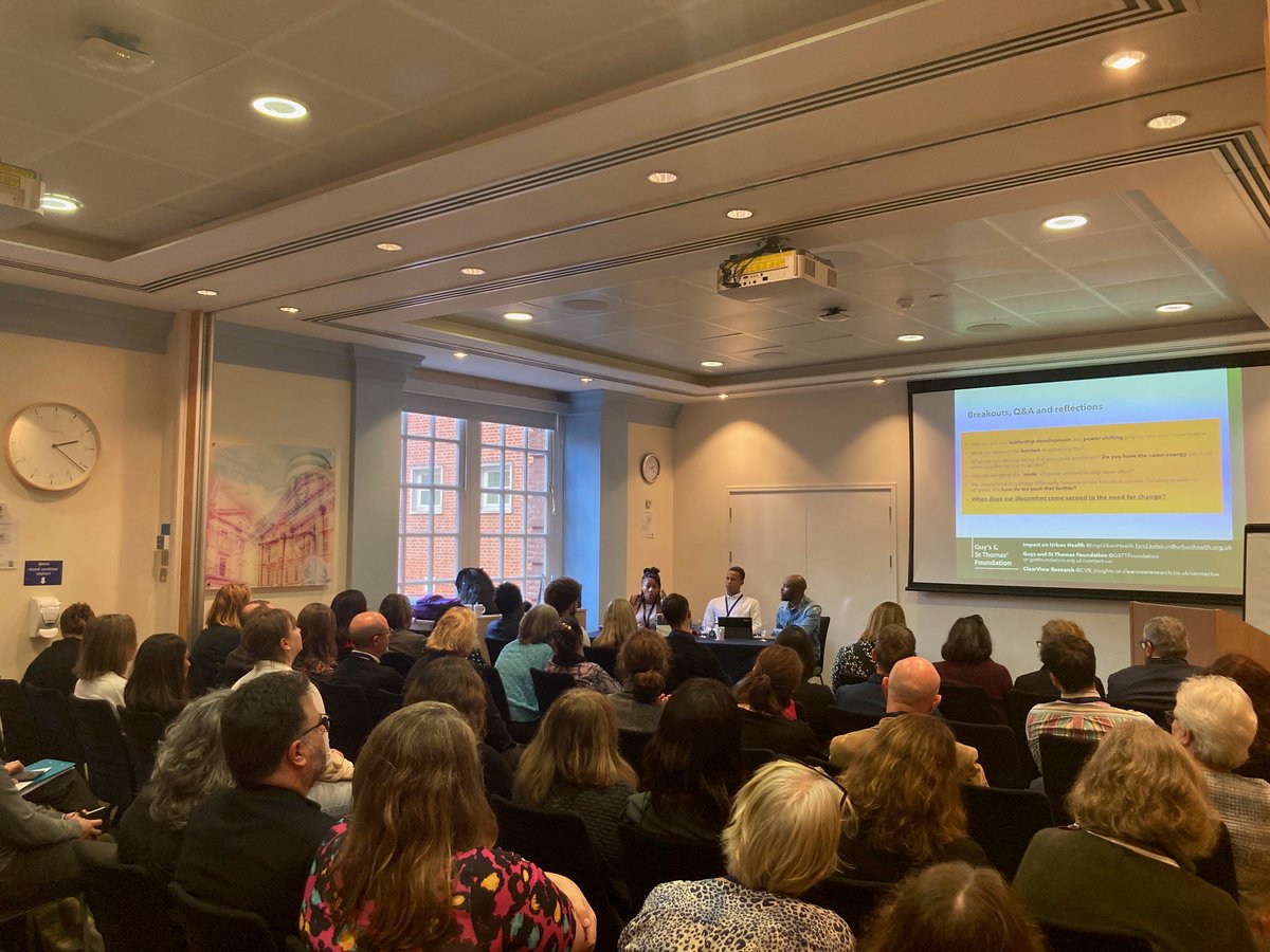 ImpUrbanHealth's tweet image. An absolutely packed room at our Funding a More Equitable Future session at #ACFConf22 on power &amp;amp; leadership, delivered by @faridkelekun, @RowenaEstwick and our partner @KennyImafidon @CVR_Insights. 
Here's a thread with some food for thought for funders from their presentation🧵