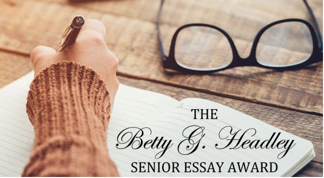 The Betty G. Headley Senior Essay Award honours essays written by upper-year undergraduates. The awards are $1,500 for best course-related essay and $500 for best personal essay. Submissions for 2022  are now being accepted until December 16th at 4:30 pm. sju.ca/submissions