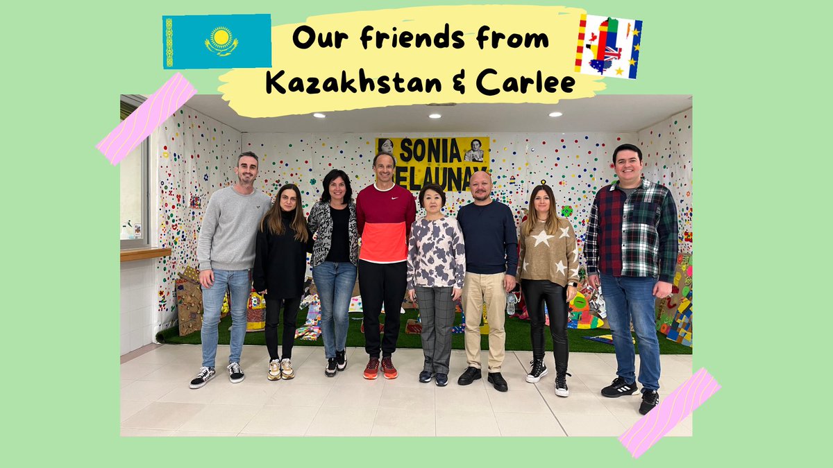 Hoy hemos recibido a nuestros amigos de Kazakhstan y del @carleearagon para enseñarles cómo desarrollamos el programa bilingüe: aprendizaje basado en proyectos en infantil #abp, #phonics, #beebot, Cuadernos Inteligentes, Science box, #spellingbee, drama y tantas cosas más.