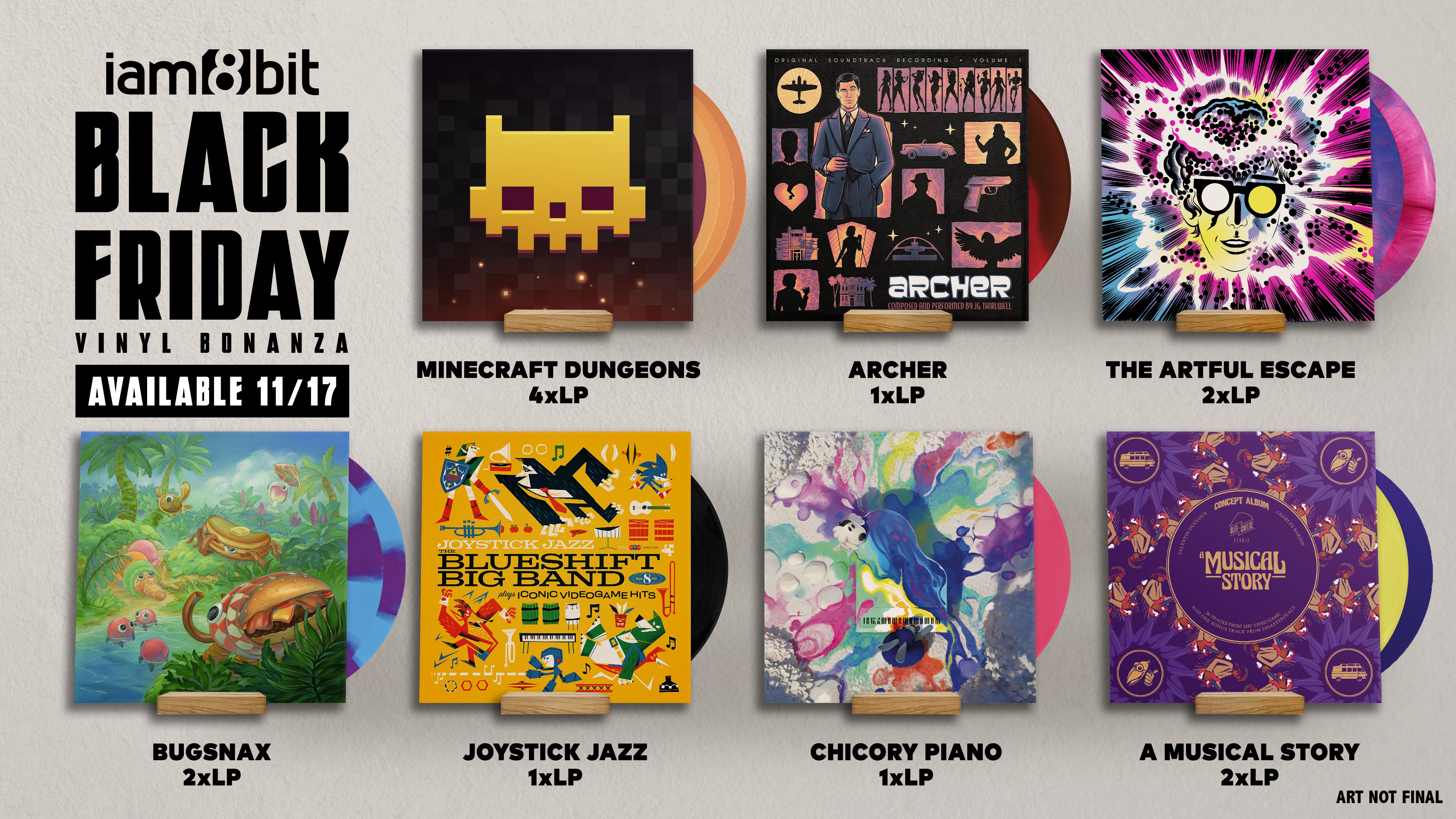 iam8bit on Twitter: "Introducing the Black Friday Vinyl Bonanza! It's 7 new vinyl titles, all going up for preorder on Thursday, November 17th. Order $50 or more and get a FREE