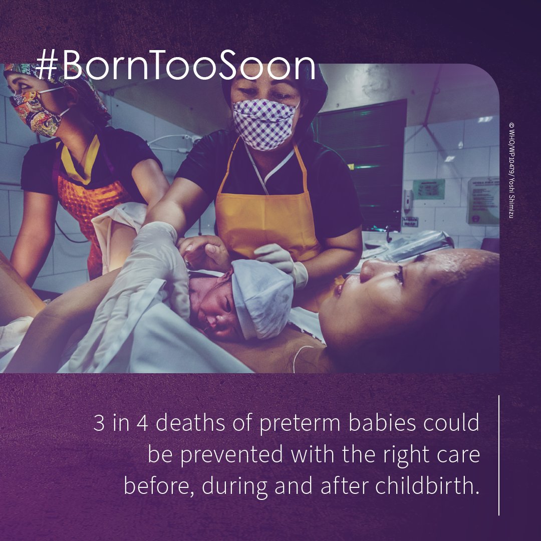 #WorldPrematurityDay2022 also kicks off a year of advocacy and action on #preterm birth. With the right care before, during & after childbirth, the deaths of 3️⃣ in 4 preterm babies could be prevented. #BornTooSoon #WPD2022 @PMNCH @joylawn