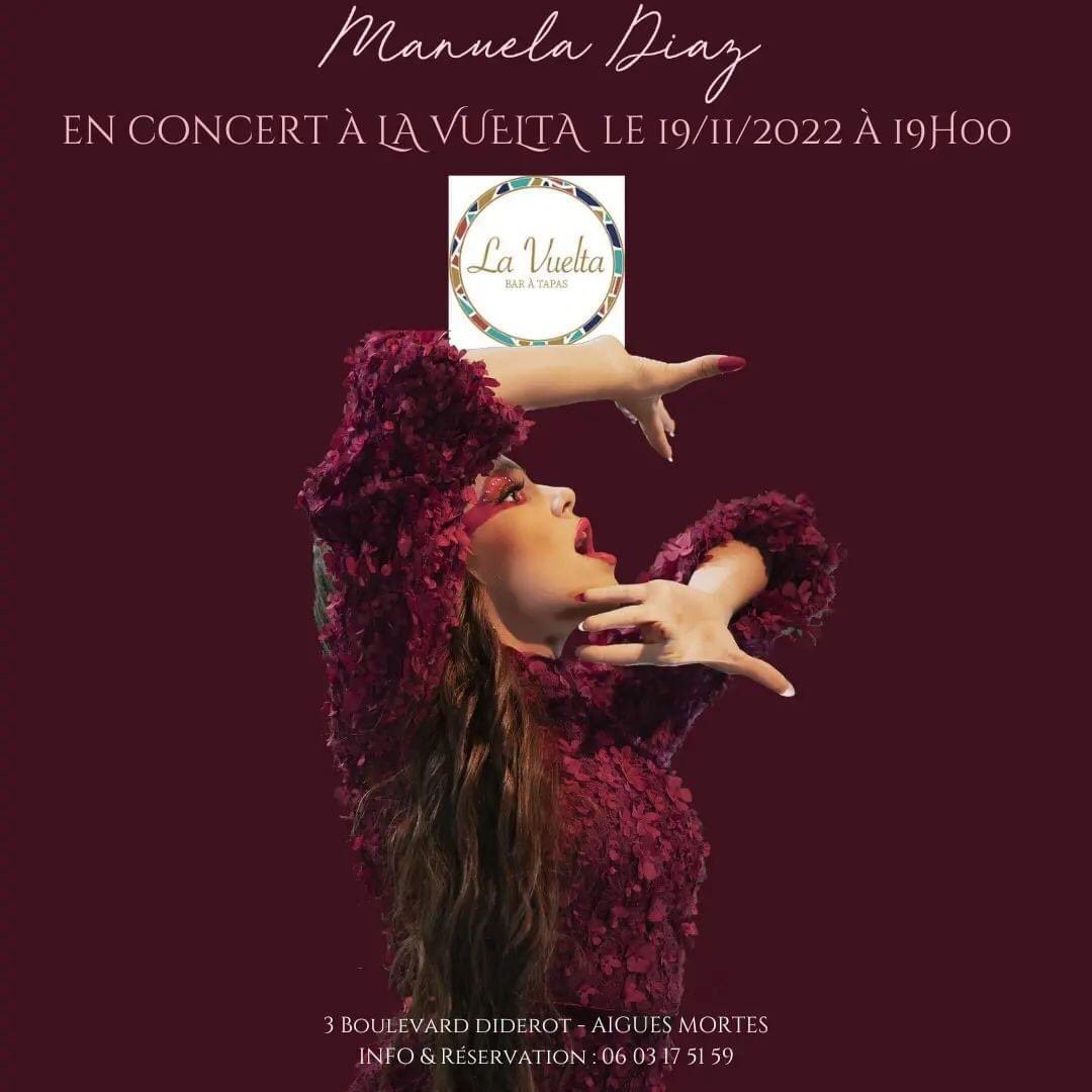 ALONZOBATICLE1's tweet image. Retrouvez @Manuela__off à @lavuelta_baratapas
Samedi 19 Novembre 2022 à 19h00
On va :
🎶chanter, samuser, profiter, rigoler..... 😉
😘

Infos : 3 boulevard Diderot - Aigues Mortes
06.03.17.51.59

#samuser #coversong #jazz #flamenco