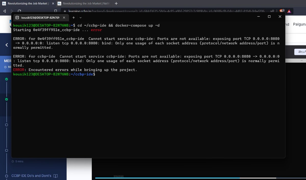 KousikPalguna's tweet photo. Hello Friends :)
#Flyhighchallenge🚀  phase2 its #Day2📅
Today, Iam facing some error👾 when setting up seniorplay ground. So i raised a query in discussions. Hope it will resolve tomorrow.😢
@nxtwave_tech @rahulattuluri
#NxtWave #Nodesjs
#CCBPian #thagadhele #consistency https://t.co/HeuqFQlIMT