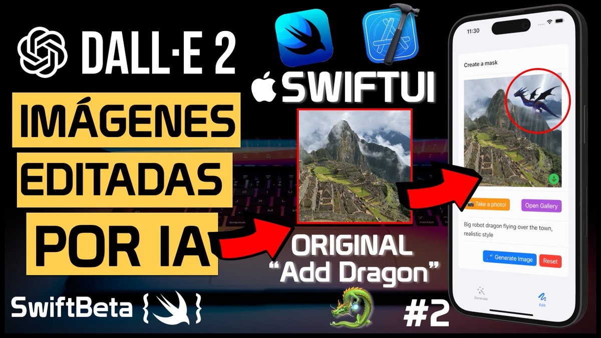 SwiftBeta_'s tweet photo. 🚨 ¡OJO! Si este tweet llega a 30 RETWEETS el próximo lunes tenéis nuevo VIDEO

🤖 EDITAR imágenes con INTELIGENCIA ARTIFICIAL en SWIFTUI

Será uno de los videos más completos del canal, hasta aprenderemos ALAMOFIRE 🚀

Te dejo la primera parte 👇
▶️https://t.co/XhwVe8VNGm https://t.co/36Vvb4XqZm
