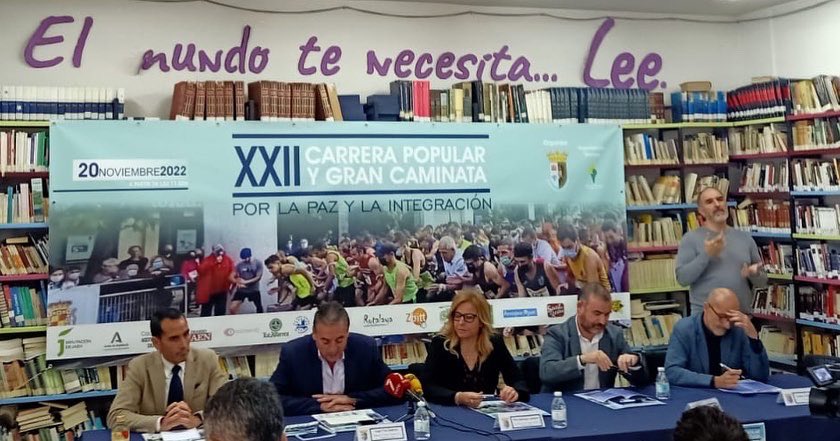 Hoy hemos presentado la XXII edición de nuestra Carrera Popular y Gran Caminata por la Paz y la Integración.🏃🏽‍♂️🏃🏼‍♀️

Gracias a <a href="/AytoJaen/">Ayuntamiento de Jaén</a> <a href="/dipujaen/">Diputación de Jaén</a> y <a href="/JaenJunta/">Junta Jaén</a> 

💥Todos aquellos corredores que crucen la línea de meta tendrán reservado un dorsal para la San Antón 2023💥