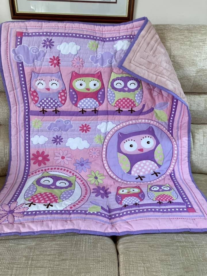QuiltsforDreams's tweet photo. Excited to share the latest addition to my #etsy shop: Handmade quilt with pretty owls, quilted throw, Pink baby shower gift, pink nursery, quilted play mat, baby girl, gift for girl, blanket https://t.co/17HKiPBBHt #pink #purple #polyester #pinkandpurple #owlnursery # https://t.co/UJiWsCRy5t