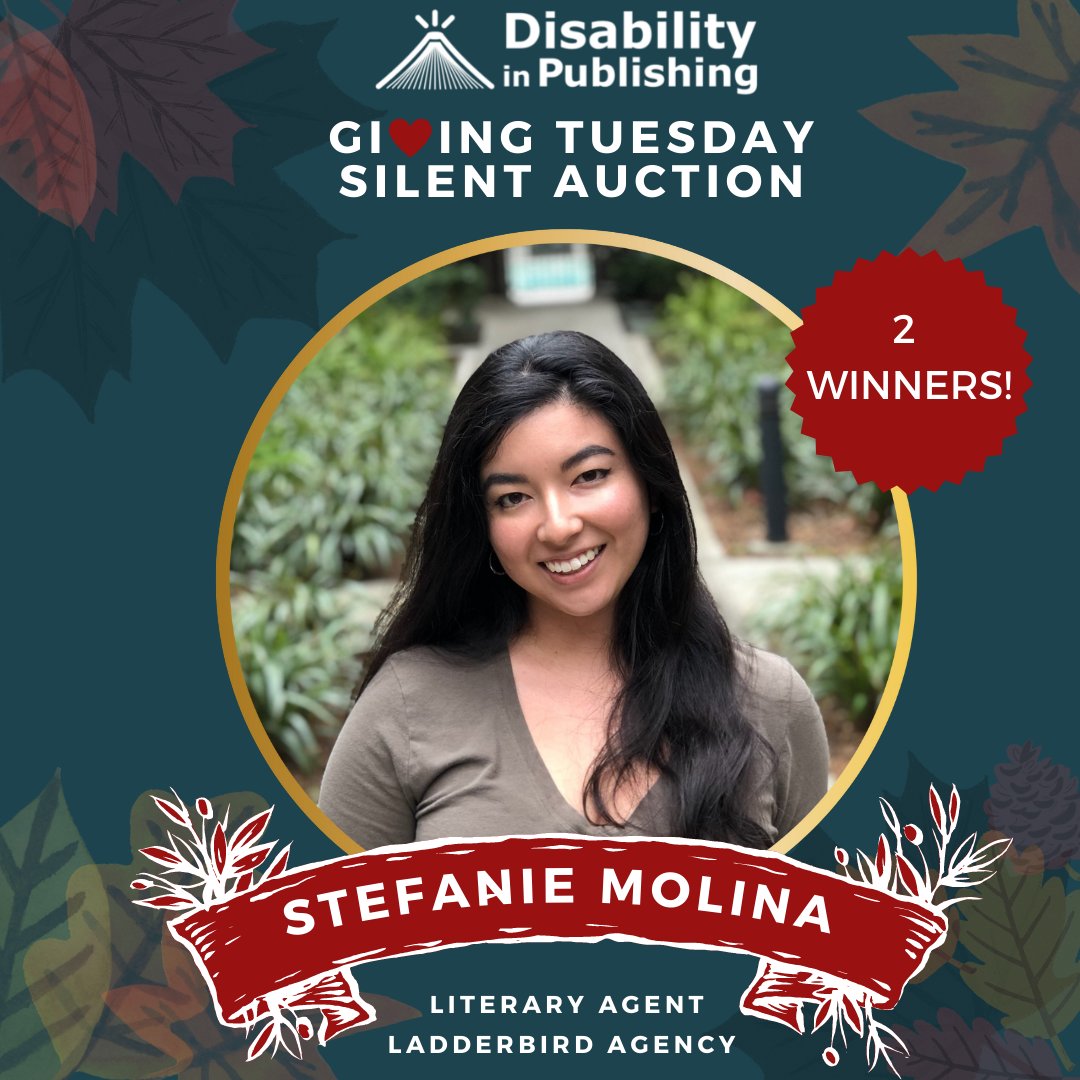 Disability in Publishing (@disabilityinpub) on Twitter photo #amquerying writers, <a href="/agentstefanie/">Stefanie (Stevie) Molina-Santos</a> from <a href="/ladderbirdlit/">Ladderbird Agency</a> is offering Query Critiques at our #GivingTuesday auction! Bidding starts 11/28 and the top 2 bidders will be selected: 32auctions.com/organizations/… #amquerying writers, <a href="/agentstefanie/">Stefanie (Stevie) Molina-Santos</a> from <a href="/ladderbirdlit/">Ladderbird Agency</a> is offering Query Critiques at our #GivingTuesday auction! Bidding starts 11/28 and the top 2 bidders will be selected: 32auctions.com/organizations/…