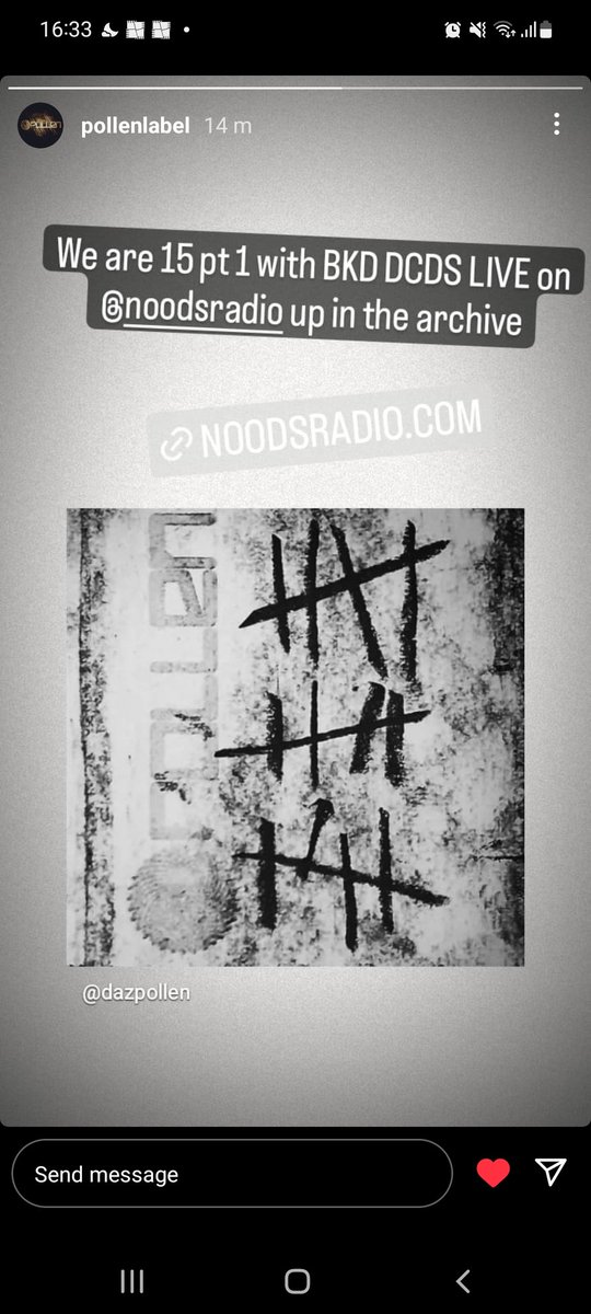 New tracks from me in an improv live stylee &gt;&gt;&gt; <a href="/PollenLabel/">Pollen</a> 15 years show on <a href="/noodsradio/">Noods Radio</a> last week alongside <a href="/drbakerphoned/">BKR</a>