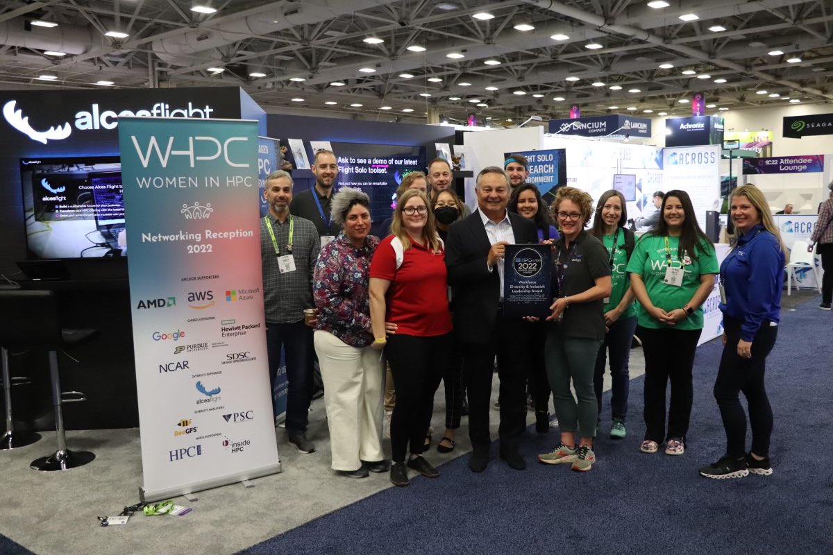PurdueRCAC's tweet image. Congratulations to our friends @women_in_hpc for winning the Workforce Diversity and Inclusion Leadership Award from the @HPCWire 2022 Readers Choice Awards! #hpcmatters #sc22