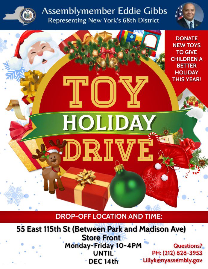 It’s the most wonderful time of the year to gift others! <a href="/EddieGibbsNY/">Eddie Gibbs</a> #eastharlem