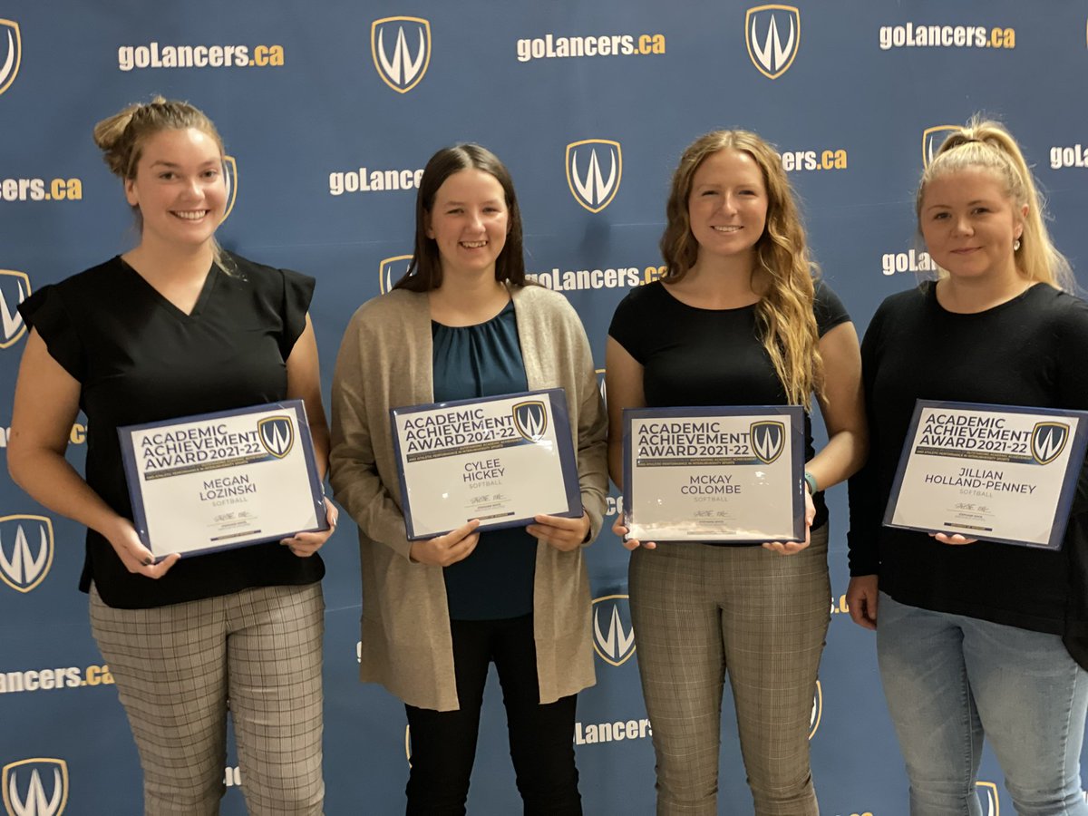 Today, the Academic All-Canadian Student-Athlete banquet for student-athletes who maintained an 80% average while participating in varsity athletics at the U of W was held. Our team set a team record of 14 All-Academic Athletes from last season!

Congratulations ladies💙💛