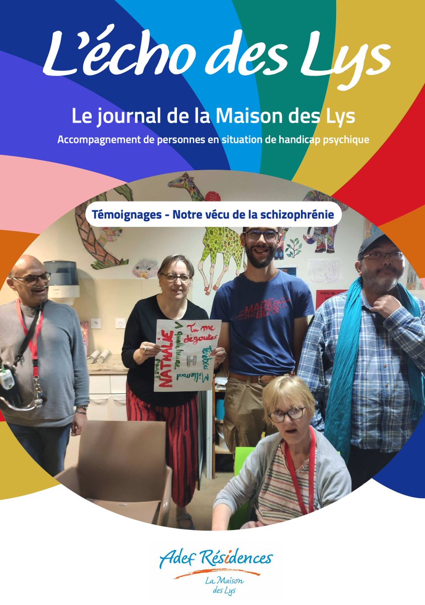 Les personnes en situation de #handicap de la Résidence de Malaunay (76) s’ouvrent à vous au travers de ce journal sur la schizophrénie 🤗, créé entièrement avec leurs témoignages pour mieux faire connaître leur pathologie. Retrouvez le journal ici : adef-residences.com/actualites/jou…