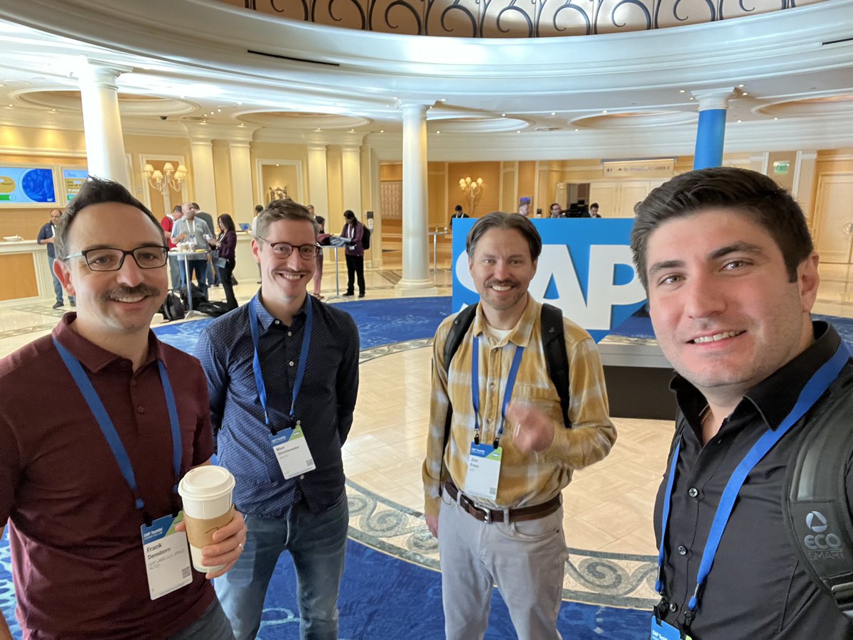 Meeting longtime colleagues for the first time in person. Great to be back at #SAPTechEd