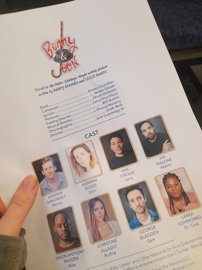On my way home from the Benny and Joon workshop at <a href="/TheOtherPalace/">The Other Palace</a>  - the future of musical theatre is VERY bright. I'll be first in line for tickets to wherever this goes next!