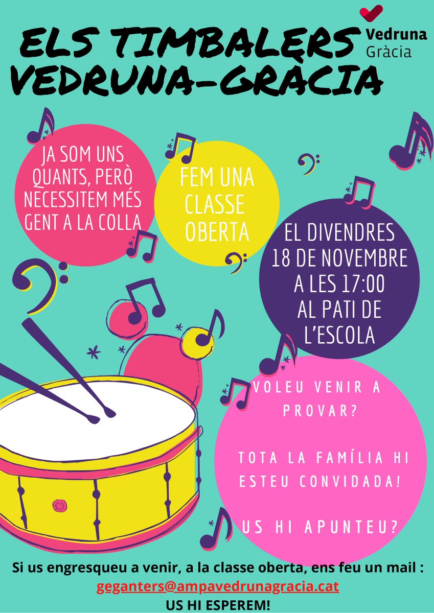 S'acosta el dia, <a href="/VedrunaGracia/">Vedruna Gràcia</a>, aquest divendres, apunta't a la classe oberta!