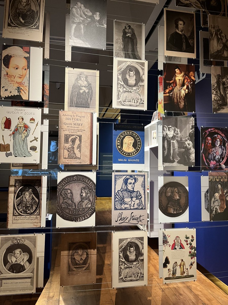 SallyTuckett's tweet photo. A glorious afternoon hearing from @AnneDulau and @stevenjohnreid about their wonderful exhibition #TheAfterlifeOfMary @hunterian. Study visits are well and truly back! 🥳 https://t.co/sMJxgVa08A