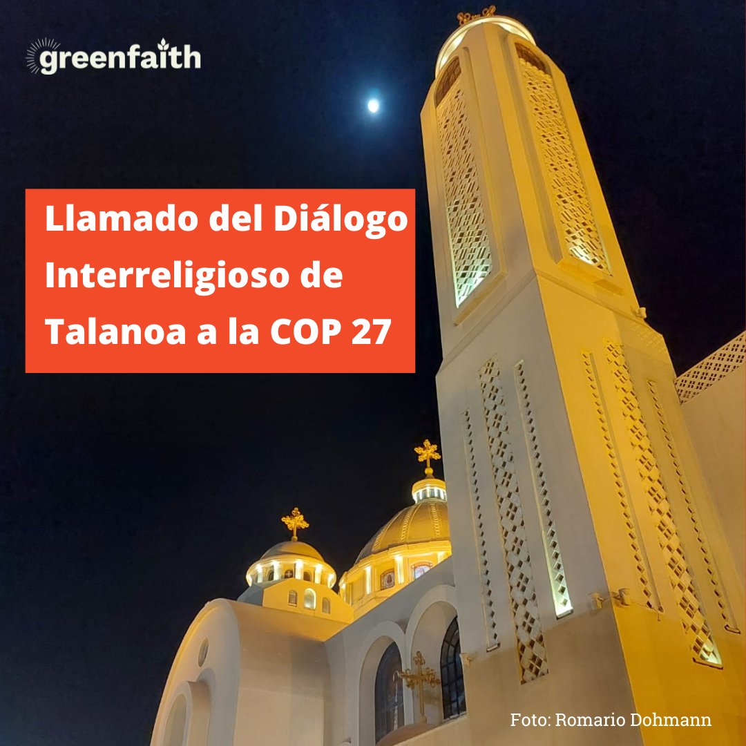 Nosotras, personas de fe, nos reunimos para un Diálogo Interreligioso de Talanoa el 6 de noviembre en Sharm El Sheikh, Egipto. 
Para leer el texto completo con nuestras demandas acceda al enlace:  bit.ly/3gavEfu

#cop27 #feporlajusticiaclimatica  #latinoamerica