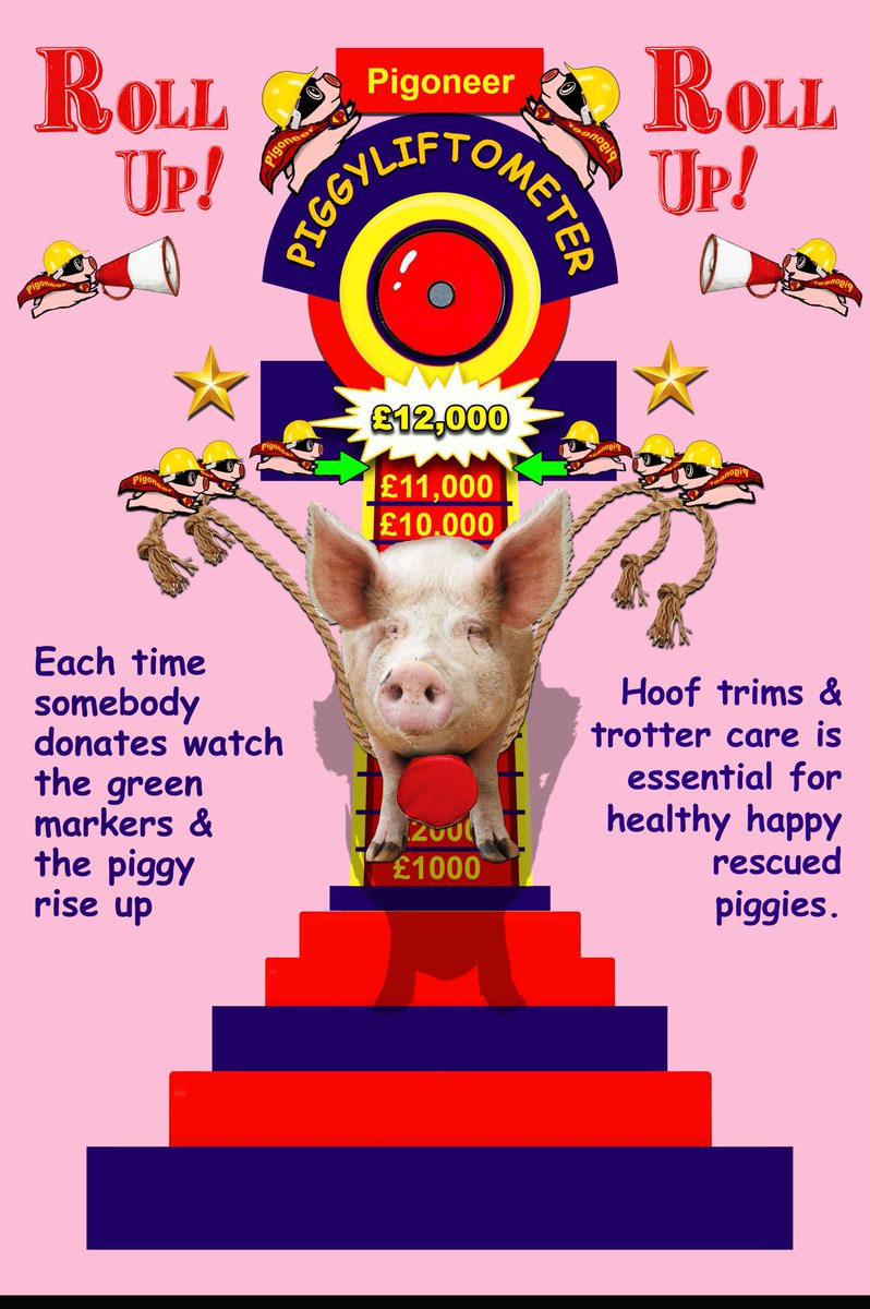 BREAKING NEWS 📢

The pioneering #PigLift Fundraise has just hit £11,000  🎉

You are all SO amazing 🙌😍

#Vegans are designing &amp; creating the needed missing systems to care &amp; nurture those saved from horrific cruelty 🐷

#Community #CompassionInAction

globalvegancrowdfunder.org/urgent-pioneer…