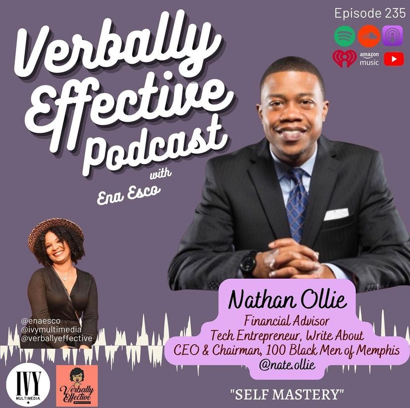Today on #TuneInTuesday with @verballyeffectivepodcast, <a href="/enaesco/">Ena Esco</a> sits down with Nathan Ollie - financial advisor, nonprofit leader, tech entrepreneur and girl dad. Take a listen as Nate discusses his journey in the tech world and drops keys on excelling in the finance world