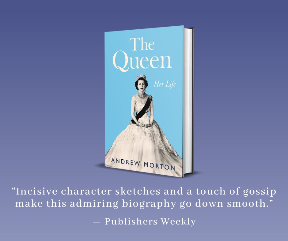 Happy book bday to 👑 THE QUEEN 👑  by <a href="/andrewmortonUK/">Andrew Morton</a>! The #1 NYT bestselling biographer provides the definitive, most comprehensive account of Queen Elizabeth II’s legendary reign: bit.ly/3DClegp