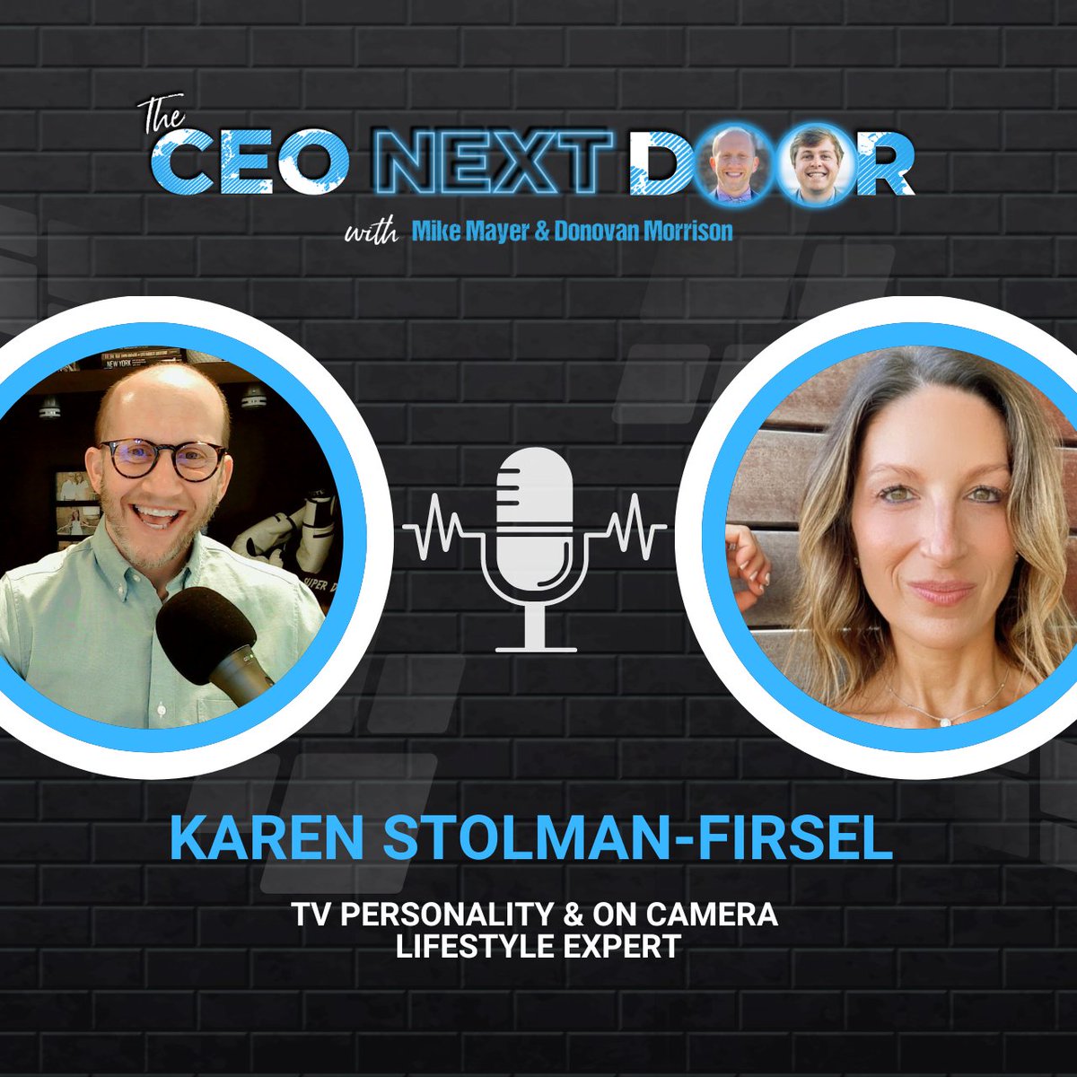 ➡️ Get ready for Episode 13 of The CEO Next Door!

The newest episode of the CEO Next Door Podcast will be available this Thursday, the 17th.

Our guest for this episode is Karen Stolman-Firsel, TV Personality &amp; On Camera Lifestyle Expert.

<a href="/chicagomayer/">Mike Mayer</a>

 #podcast #business