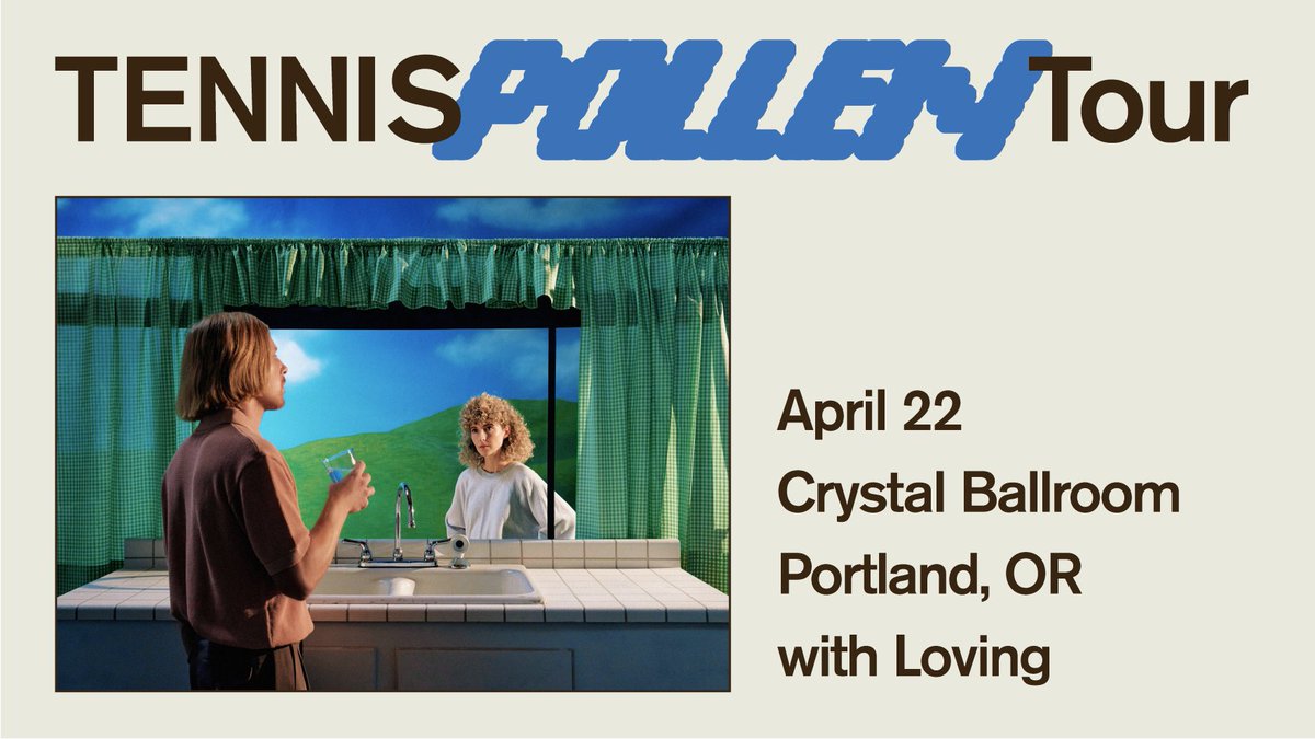 Monqui Presents (@monqui) on Twitter photo Just Announced! It's indie-pop band <a href="/TennisInc/">Tennis Music</a> live this April at <a href="/CrystalPortland/">Crystal Ballroom</a>. Tickets on sale this Friday.
🎟️ bit.ly/tennispdx23 Just Announced! It's indie-pop band <a href="/TennisInc/">Tennis Music</a> live this April at <a href="/CrystalPortland/">Crystal Ballroom</a>. Tickets on sale this Friday.
🎟️ bit.ly/tennispdx23