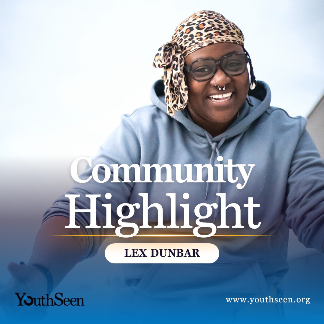 Hey folx! 👋🏽

This #transawareness week meet our Community Highlight!

Lex Dunbar (They/Them) is a Black ENBY, June Gemini, and Norf-Philly native. Lex, serves as an undergraduate adjunct English professor &amp; is completing a second Master’s degree at Iliff School of Theology!