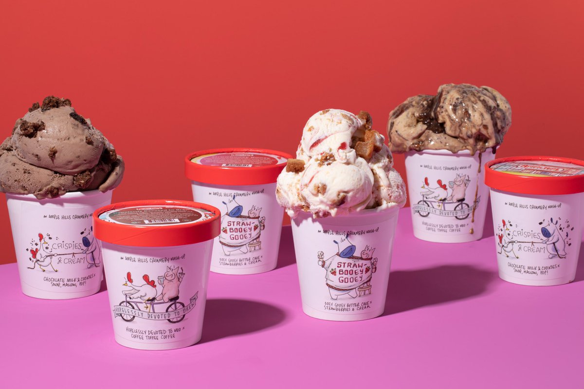 Introducing: The Ample Hills Mash-Up Collection.💥We’ve smashed together our most popular flavors to create 3 totally brand-new mash-up flavors. Every scoop is an over-the-top explosion of mix-ins — truly the best of both swirls. Cue “2 Become 1” by the Spice Girls.